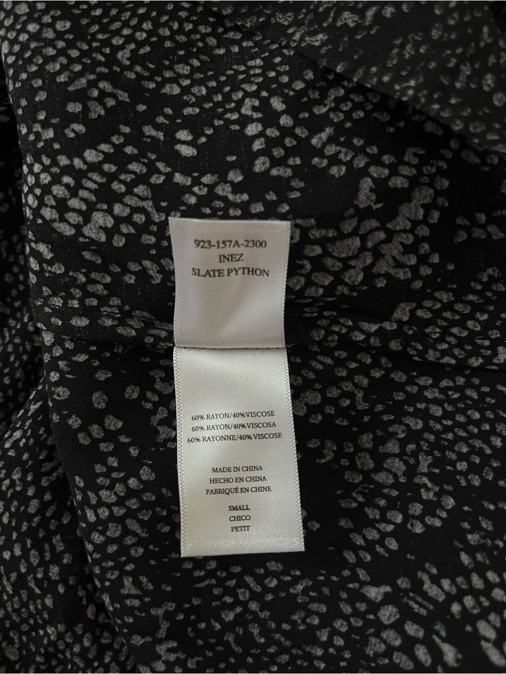 Rails Inez Dress Slate Python Print Casual Women's Small - Picture 9 of 10